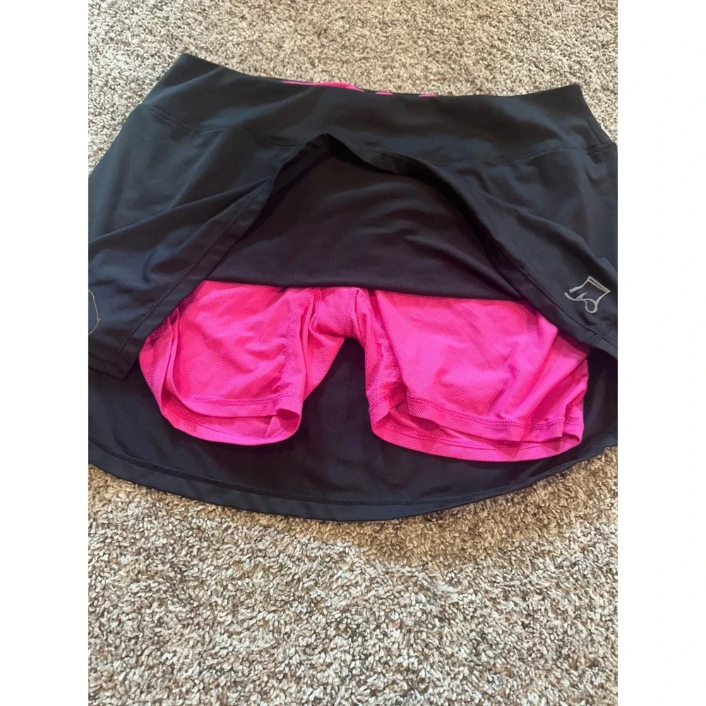 Skirt Sports Womens Gym Girl Ultra Skort Black Pink Running Tennis Skirt Large